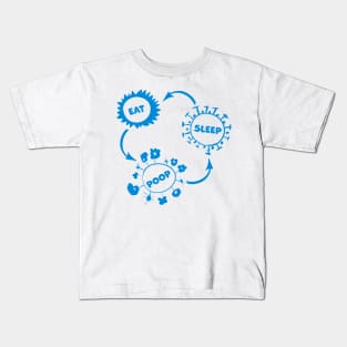 BABY ACTIVITIES FLOWCHART Kids T-Shirt